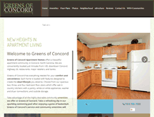 Tablet Screenshot of greensofconcord.com